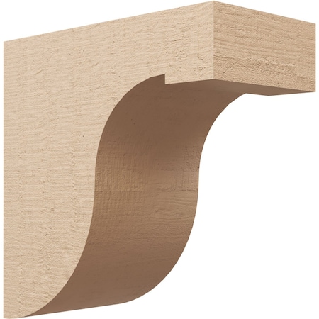 Ekena Millwork 10"W x 20"D x 20"H Classic Del Monte Rough Cedar Woodgrain TimberThane Corbel, Primed Tan CORUR10X20X20DELRCPR